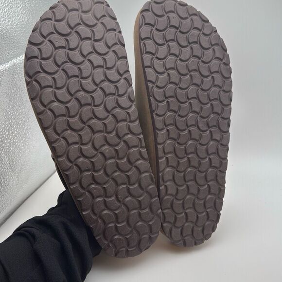 CUSHIONAIRE Comfy Slip-On Buckle Clog with Cork Footbed SIZE 7.5 BROWN - Picture 7 of 7